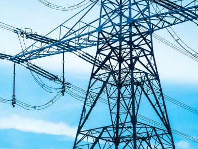 high tension wire tower