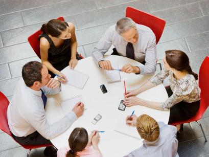 people sitting at a roundtable