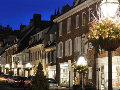 Princeton city at night