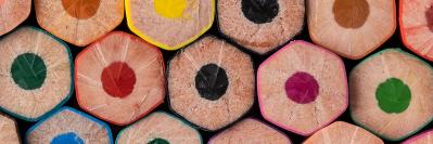 bunch of colored pencils