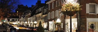 Princeton city at night