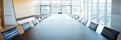 Conference room with empty chairs